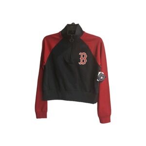 NWT Genuine Merchandise Boston Red Sox Women's SIZE XS Quarter Zip Long Sleeve